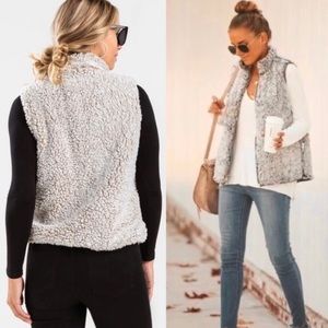 Miami Zippered Sherpa Vest